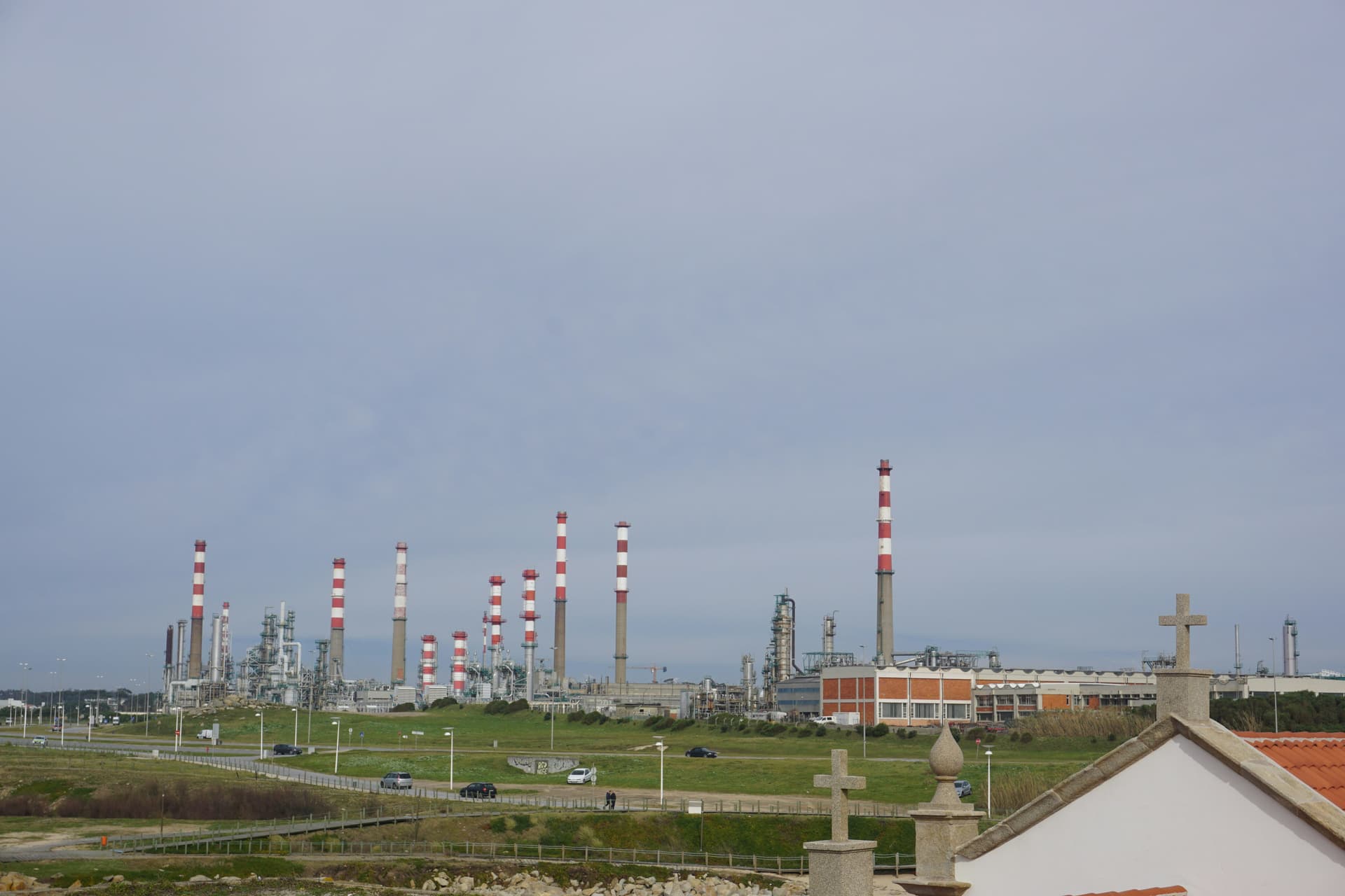 Offshore energy platform at sea
