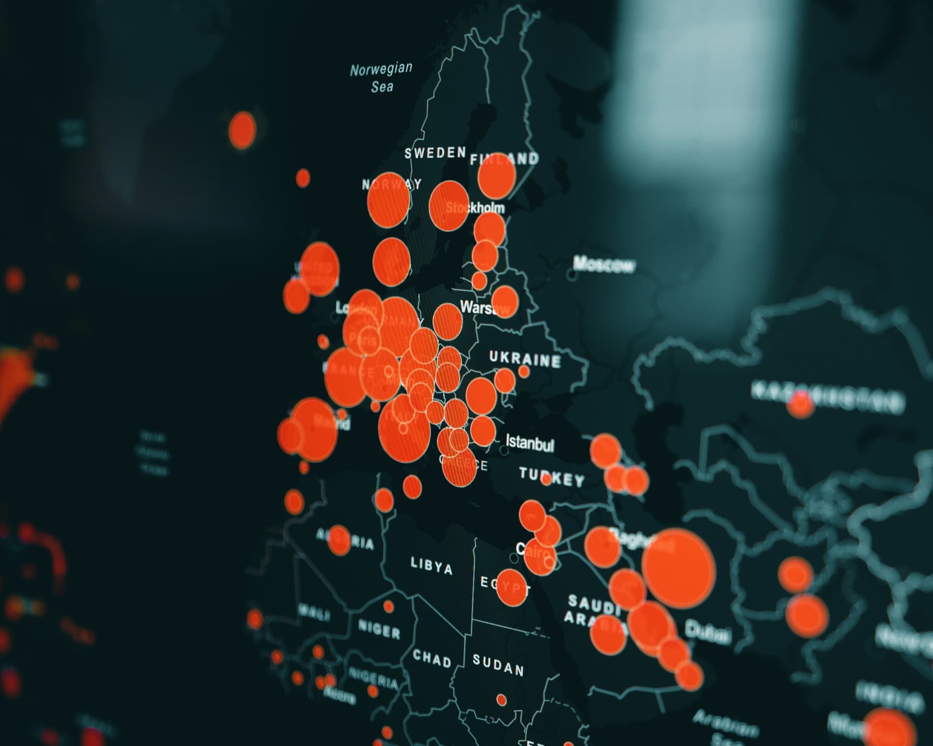 Illustrative map of global operations