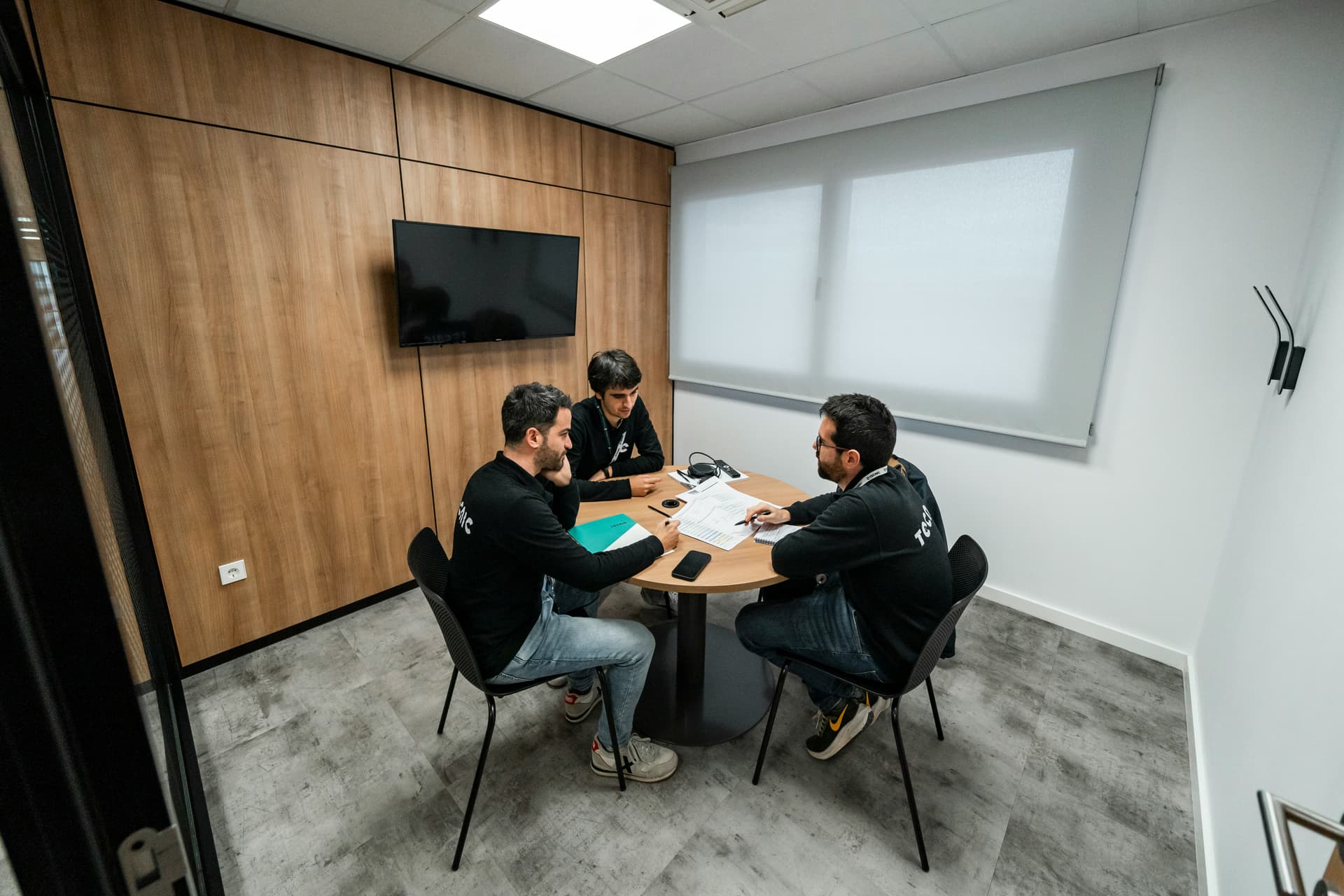 Project team in a strategic planning discussion