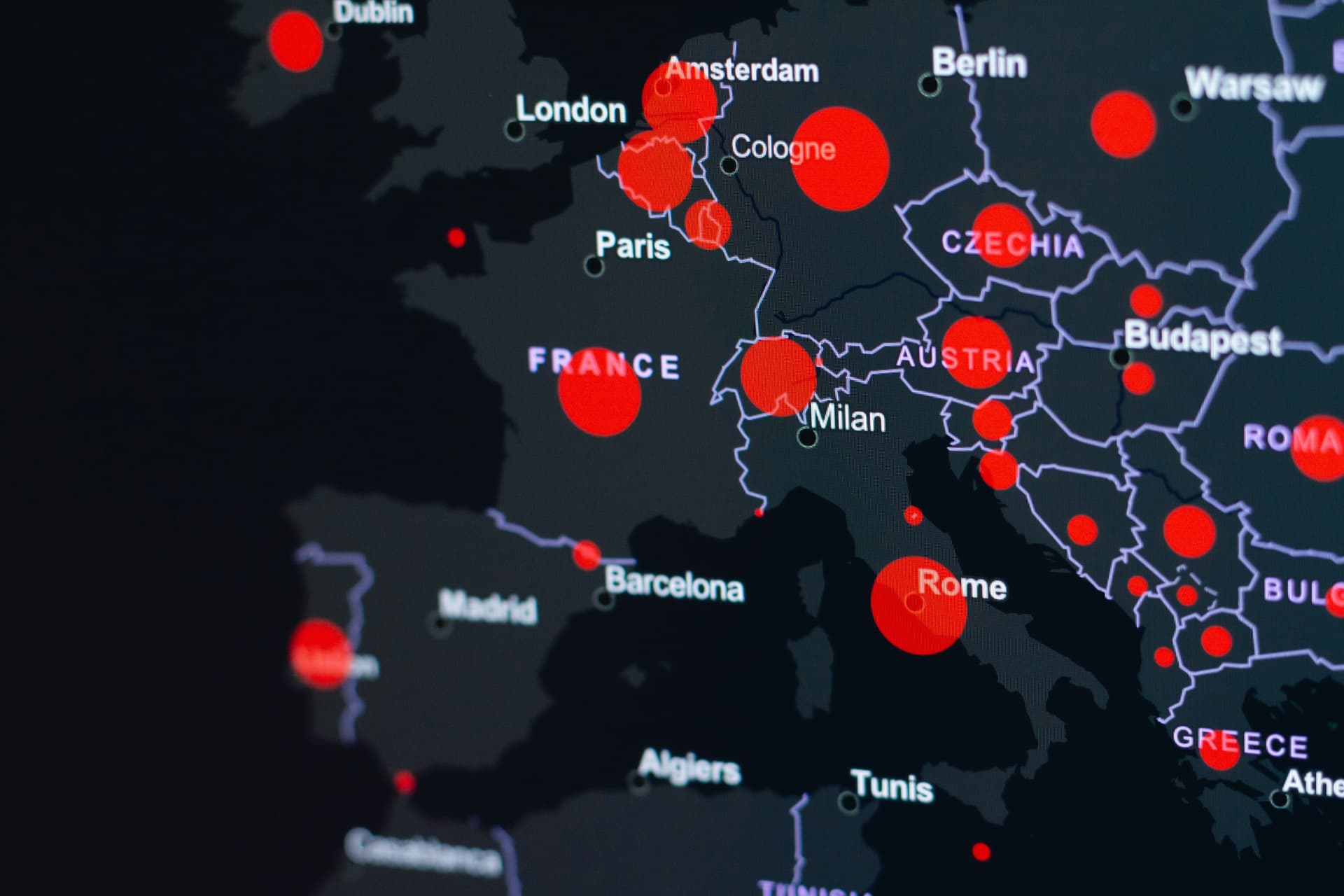 Map of global project operations